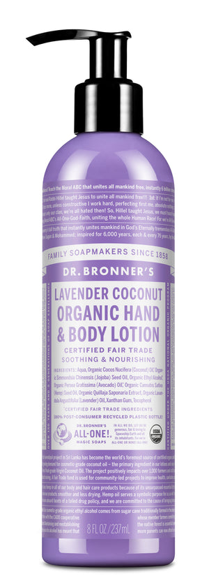 ORGANIC LOTIONS Lavender Coconut
