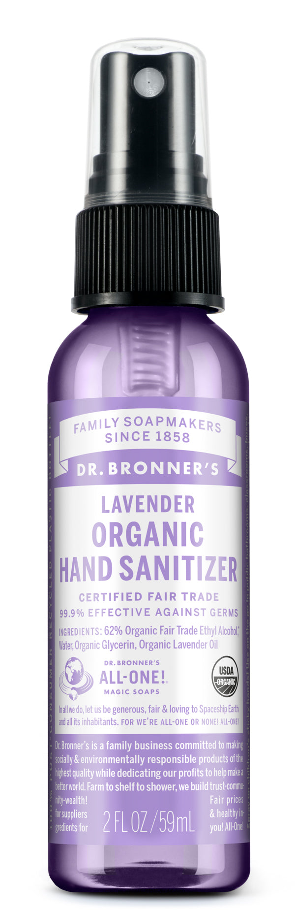 Organic Hand Sanitizers No Nasty Chemicals Dr. Bronner's