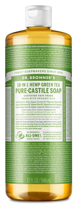 PURE-CASTILE LIQUID SOAP Green Tea