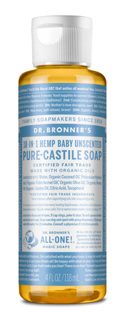 4 oz PURE-CASTILE LIQUID SOAP Baby Unscented