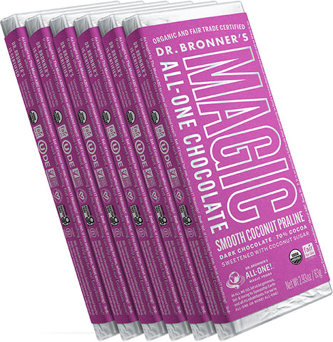 Smooth Coconut Praline - Dark Chocolate Bars